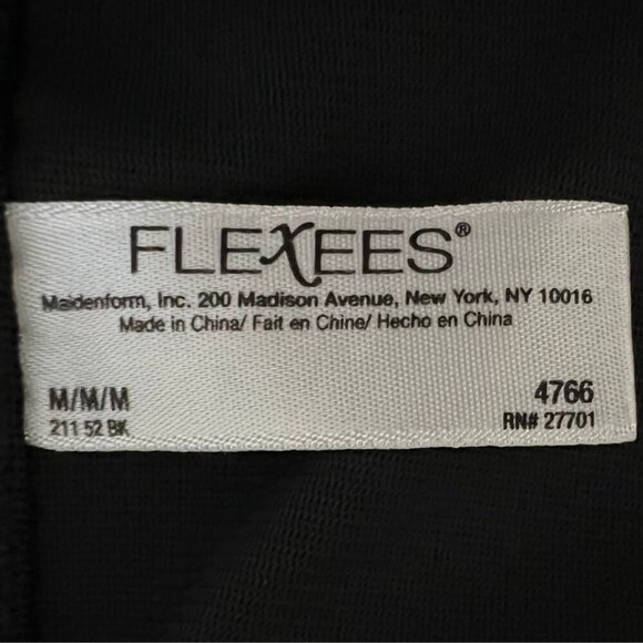 Flexees Black Spandex Athletic Workout Tank Top - Picture 5 of 6